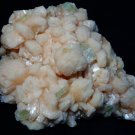 ORANGE STILBITE FLOWER WITH APOPHYLLITE SLIM CRYSTAL !!! S-5-11