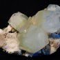 LIGHT GREEN APOPHYLLITE HUGE CRYSTAL ON CHALCEDONY !! S-3-238