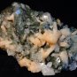 POINTED APOPHYLLITE CRYSTAL WITH STILBITE ON CHALCEDONY SPECIMEN S#6-8