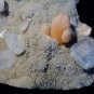 SHINY APOPHYLLITE CRYSTAL WITH  STILBITE ON WHITE CHALCEDONY 4.2 KG!!T-5-45