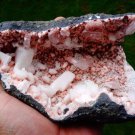 APOPHYLLITE CRYSTAL ON HEULANDITE PINK GEODE!! B-3
