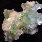 SHINY DISCO BALL APOPHYLLITE CRYSTAL WITH STILBITE BLADE SPECIMEN !! S-1