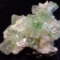 SHINY DISCO BALL APOPHYLLITE CRYSTAL WITH STILBITE BLADE SPECIMEN !! S-1