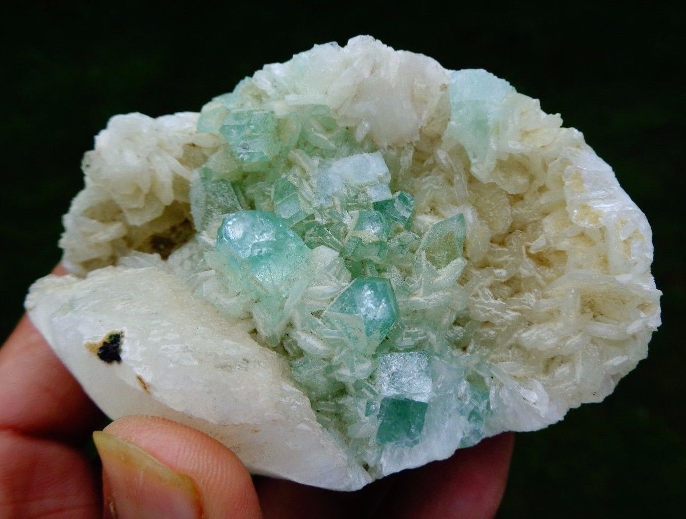 APOPHYLLITE POINTED STILBITE MINERAL SPECIMEN !!! A-2