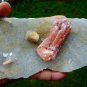 STILBITE RED BLADE ON CHALCEDONY  B# -6