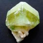 APOPHYLLITE GREEN CRYSTAL WITH STILBITE BLADE  MATRIX  # R-5