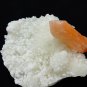 STILBITE ORANGE ON CHALCEONY MINERAL SPECIMEN # G-4