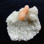 STILBITE ORANGE ON CHALCEONY MINERAL SPECIMEN # G-4