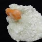 STILBITE ORANGE ON CHALCEONY MINERAL SPECIMEN # G-4