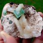 APOPHYLLITE GREEN STILBITE ON MATRIX B# -6