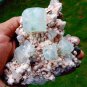 APOPHYLLITE CRYSTALS ON HEULANDITE MATRIX R-1