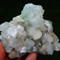 APOPHYLLITE LIGHT GREEN CRYSTAL WITH STILBITE BLADE ON MATRIX  !!!L-6