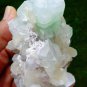 APOPHYLLITE LIGHT GREEN CRYSTAL WITH STILBITE BLADE ON MATRIX  !!!L-6