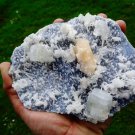 APOPHYLLITE WITH STILBITE ON CHALCEDONY MINERAL SPECIMEN # L-1