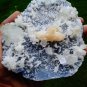 APOPHYLLITE WITH STILBITE ON CHALCEDONY MINERAL SPECIMEN # L-1
