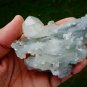 APOPHYLLITE CRYSTAL ON CHALCEDONY STALACTITE !! L-4
