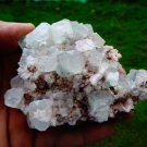 APOPHYLLITE ON HEULANDITE MINERAL SPECIMEN # L-1