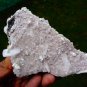 APOPHYLLITE CRYSTAL WITH STILBITE BLADE ON WHITE MATRIX  !!! G-3
