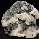 CALCITE COTED WITH STILBITE ON CHALCEDONY MATRIX E2#15
