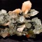 GLITTERING APOPHYLLITE WITH STILBITE ON CHALCEDONY STALACTITE SPECIMEN S-4#116