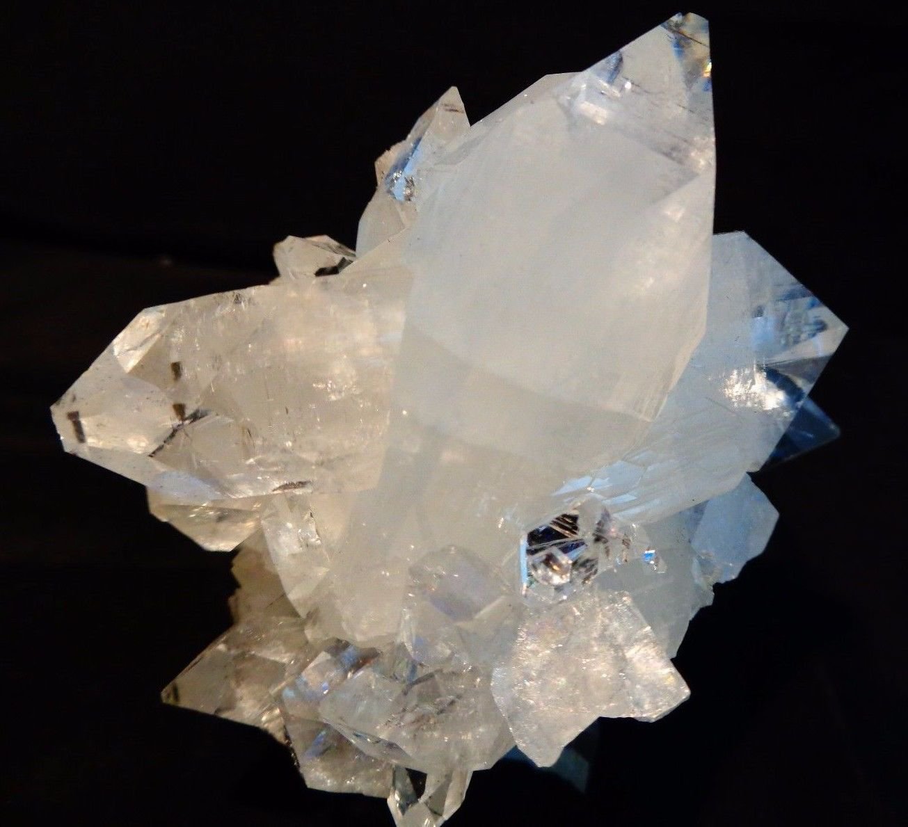 GORGEOUS POINTED APOPHYLLITE CRYSTAL BUNCH SPECIMEN  E-#3-50