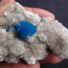 CAVANSITE FLOWER ON HEULANDITE MATRIX  !! B-2