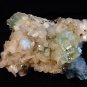 APOPHYLLITE GREEN DISCO BALL WITH STILBITE MATRIX !! S-1-57