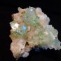 APOPHYLLITE GREEN DISCO BALL WITH STILBITE MATRIX !! S-1-57