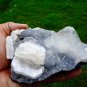 APOPHYLLITE ON CHALCEDONY MINERAL SPECIMEN # L-1