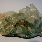 GLASSY POINTED APOPHYLITE CRYSTAL BUNCH WITH STILBITE E-#3-32
