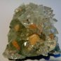GLASSY POINTED APOPHYLITE CRYSTAL BUNCH WITH STILBITE E-#3-32