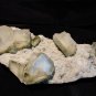 APOPHYLLITE LIGHT GREEN CRYSTAL ON CHALCEDONY  !! E-1-#27