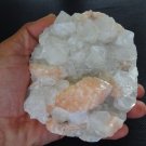 APOPHYLLITE CRYSTAL BUNCH WITH STILBTE BLADE ON  MATRIX   B-2