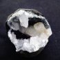 CALCITE IN CHALCEDONY GLASSY GEODE #G-4