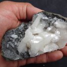 EPI-STILBITE BLADE BUNCH ON BLACK CHALCEDONY!! B-2