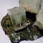 GLAMOROUS GREEN APOPHYLLITE CRYSTAL ON BASALT E-#3-29