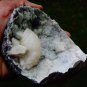 STILBITE WITH COTED CALCITE MINERAL SPECIMEN #R-2