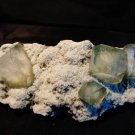 HUGE APOPHYLLITE GREEN CRYSTAL ON CHALCEDONY MATRIX !! E-1-#11