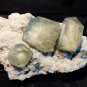 HUGE APOPHYLLITE GREEN CRYSTAL ON CHALCEDONY MATRIX !! E-1-#11
