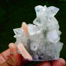 APOPHYLLITE POINTED WITH STILBITE MINERAL SPECIMEN # A-3