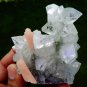 APOPHYLLITE POINTED WITH STILBITE MINERAL SPECIMEN # A-3