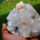 APOPHYLLITE STILBITE ON CHALCEDONY MINERAL SPECIMEN  !!! G-2