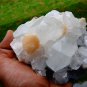APOPHYLLITE STILBITE ON CHALCEDONY MINERAL SPECIMEN !!! G-2