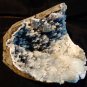 MICRO STILBITE IN CHALCEDONY GEODE  !! E-1-#33
