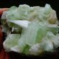 APOPHYLLITE GREEN CRYSTAL WITH STILBITE BLADE WITH SCOLECITE ON MATRIX  !! B-3