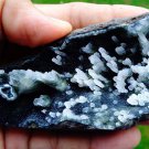 CHALCEDONY BLACK SEMI GEODE  B# -6
