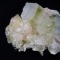 BEAUTIFUL GREEN APOPHYLLITE CRYSTAL BUNCH WITH STILBITE !! E-6-02