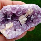 CALCITE AMETHYST ON MINERAL SPECIMEN !!! A-2