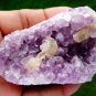 CALCITE AMETHYST ON MINERAL SPECIMEN !!! A-2