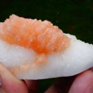 STILBITE BLADE ON WHITE CHALCEDEONY !! L-4
